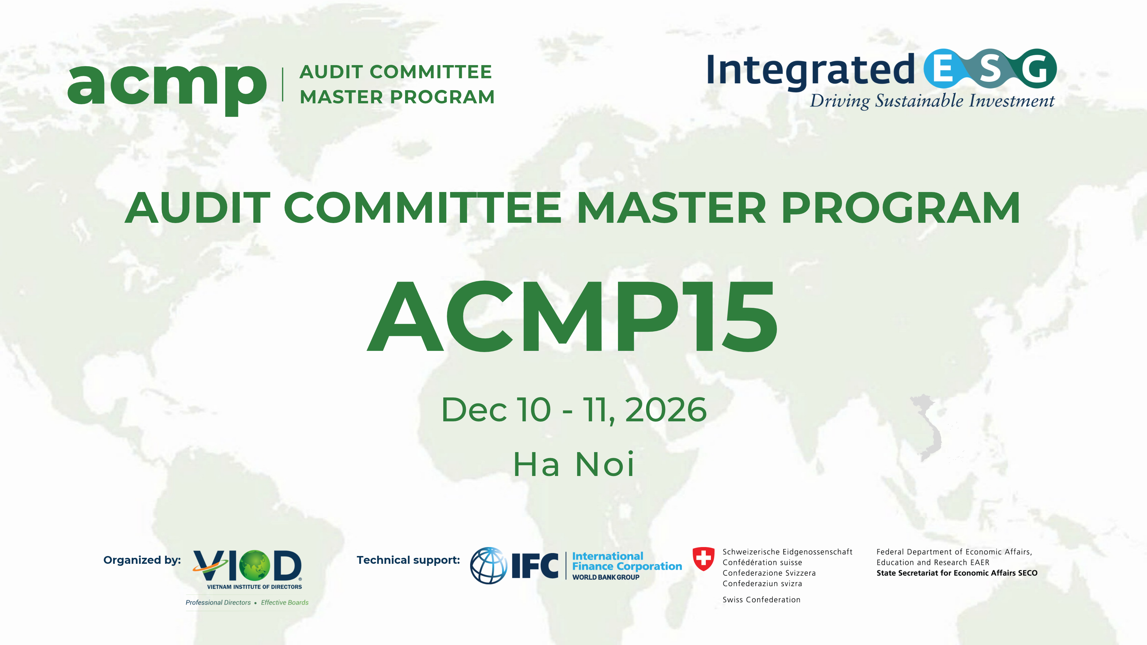 AUDIT COMMITTEE MASTER PROGRAM (ACMP15)