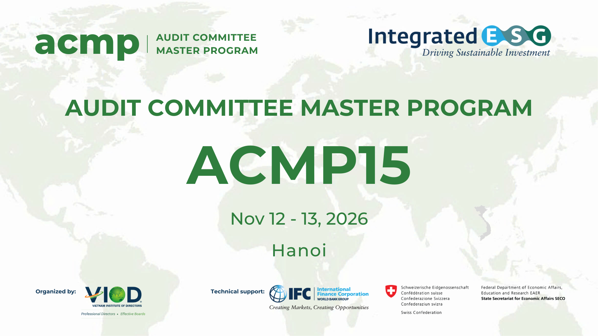 AUDIT COMMITTEE MASTER PROGRAM (ACMP15)