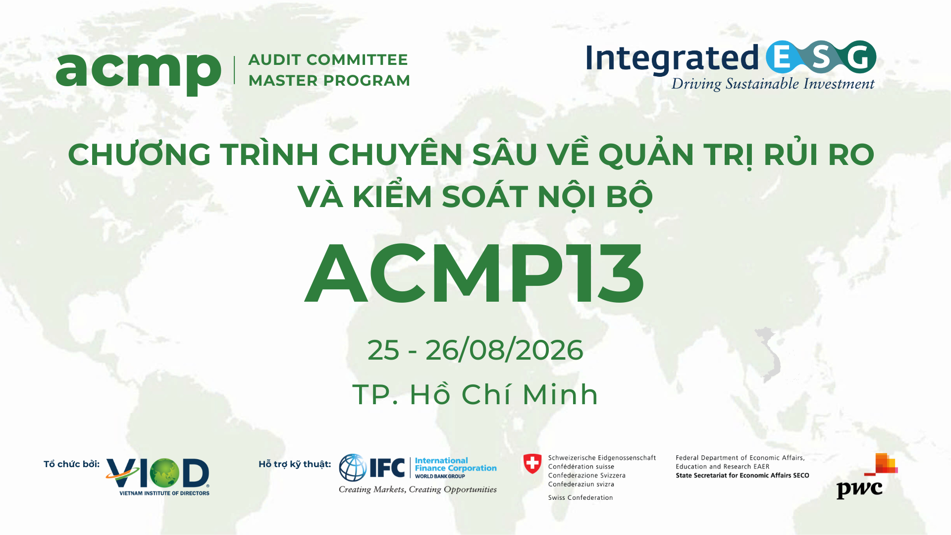 CHƯƠNG TRÌNH CHUYÊN SÂU VỀ QUẢN TRỊ RỦI RO VÀ KIỂM SOÁT NỘI BỘ (ACMP13)