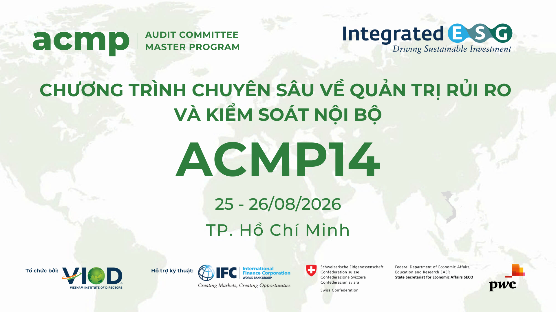 CHƯƠNG TRÌNH CHUYÊN SÂU VỀ QUẢN TRỊ RỦI RO VÀ KIỂM SOÁT NỘI BỘ (ACMP14)