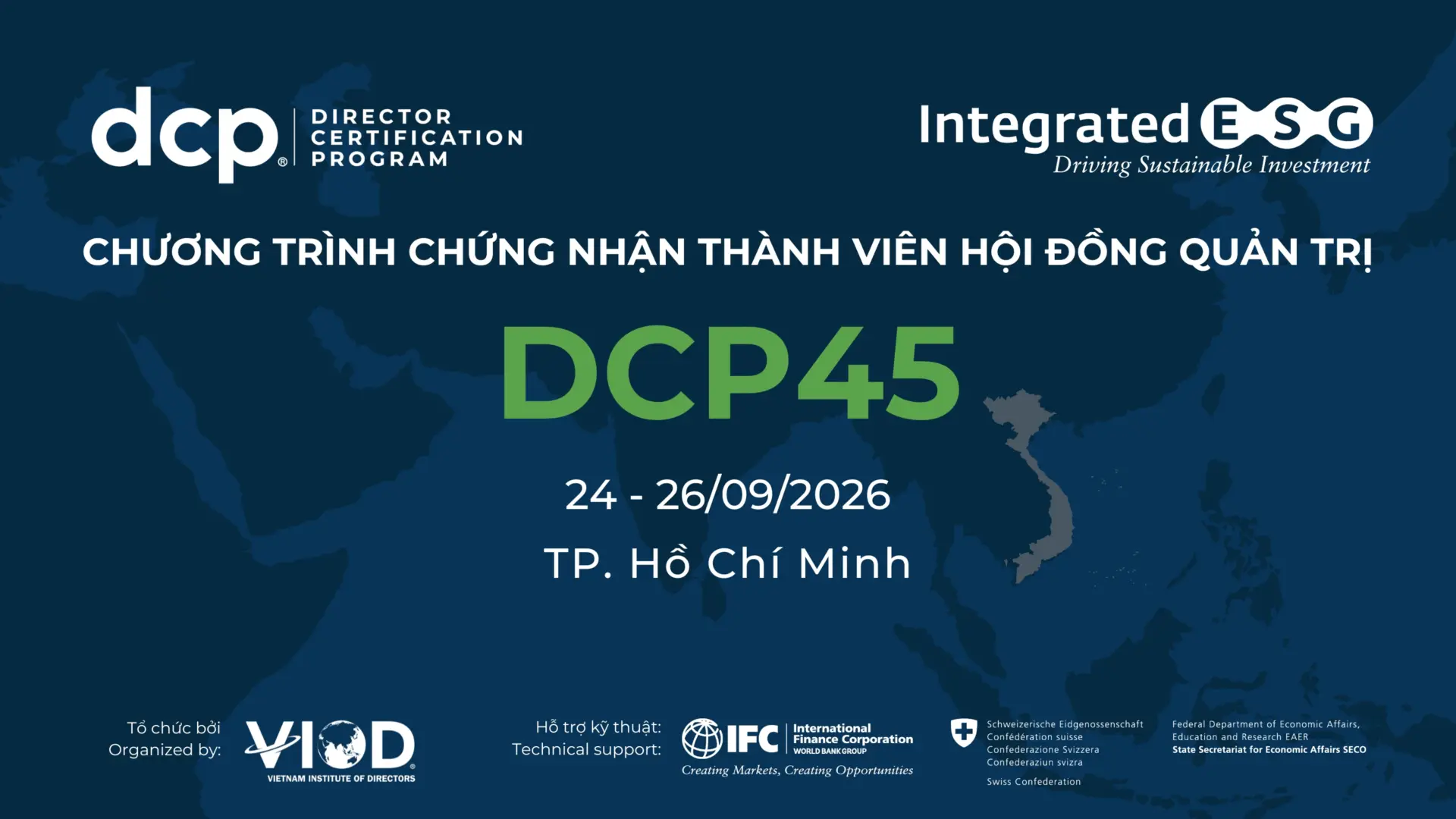 CHƯƠNG TRÌNH CHỨNG NHẬN THÀNH VIÊN HỘI ĐỒNG QUẢN TRỊ (DCP45)