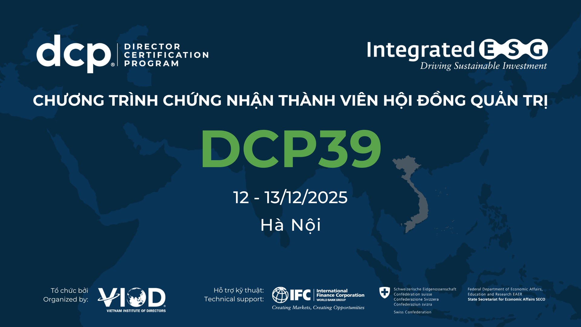 CHƯƠNG TRÌNH CHỨNG NHẬN THÀNH VIÊN HỘI ĐỒNG QUẢN TRỊ (DCP39)