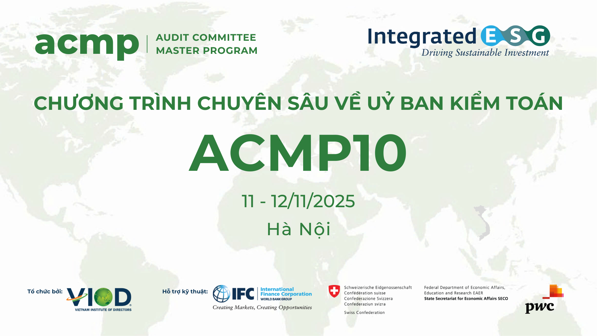 CHƯƠNG TRÌNH CHUYÊN SÂU VỀ ỦY BAN KIỂM TOÁN (ACMP10)
