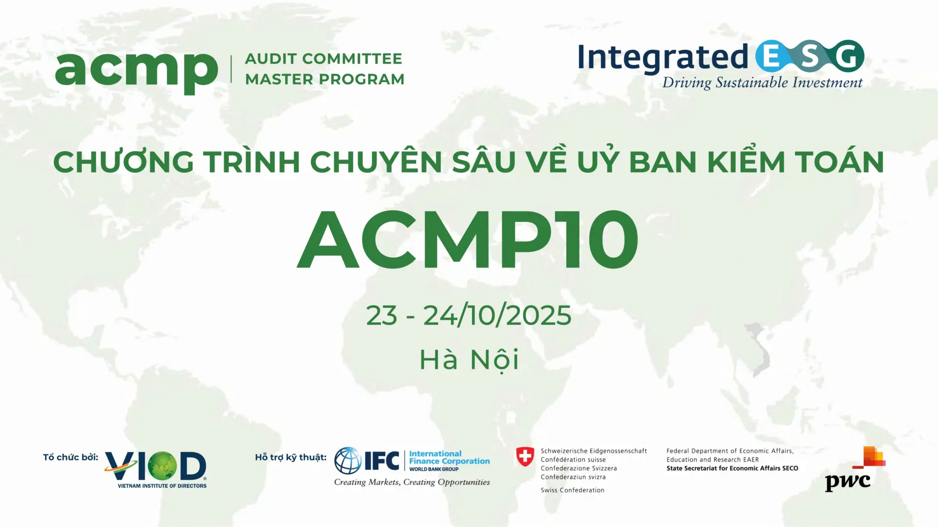 CHƯƠNG TRÌNH CHUYÊN SÂU VỀ ỦY BAN KIỂM TOÁN (ACMP10)