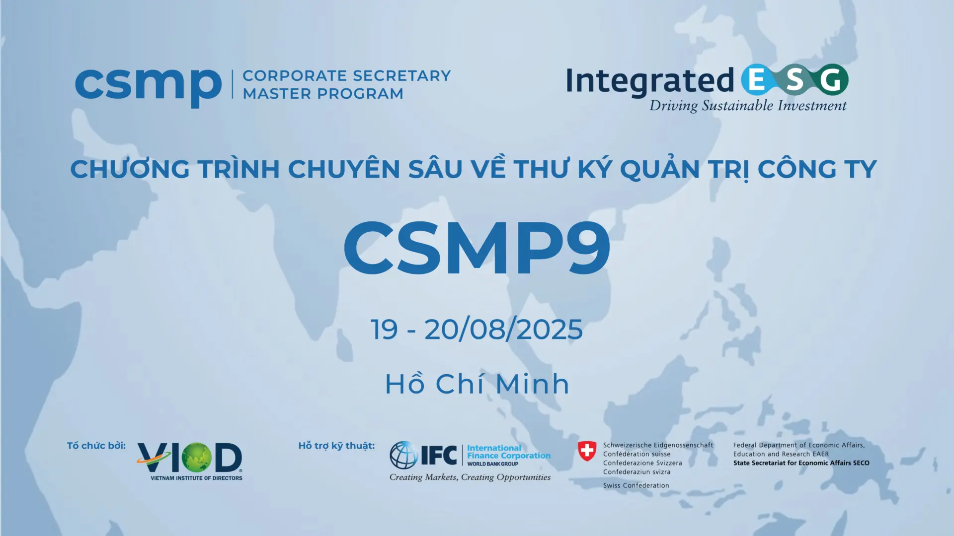 CHƯƠNG TRÌNH CHUYÊN SÂU VỀ THƯ KÝ QUẢN TRỊ CÔNG TY (CSMP9)