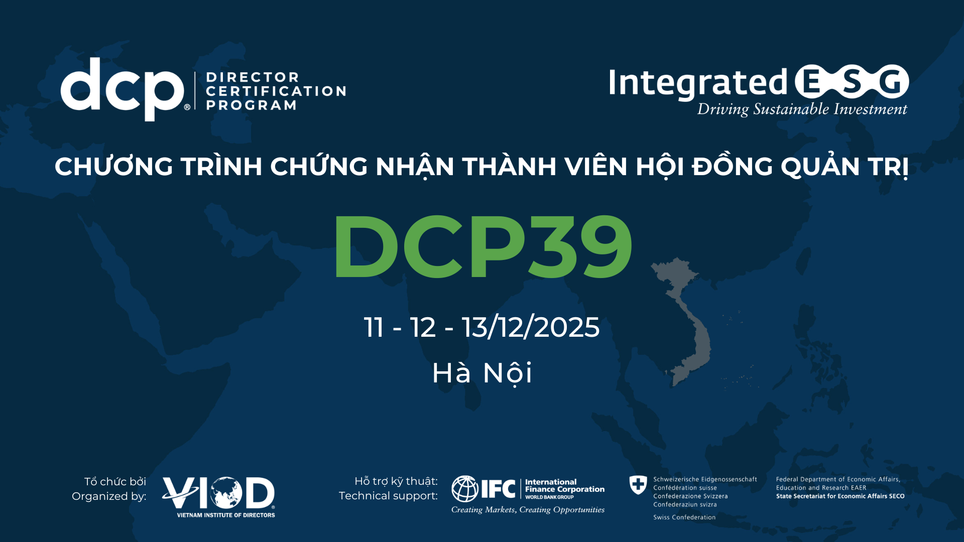 CHƯƠNG TRÌNH CHỨNG NHẬN THÀNH VIÊN HỘI ĐỒNG QUẢN TRỊ (DCP39)