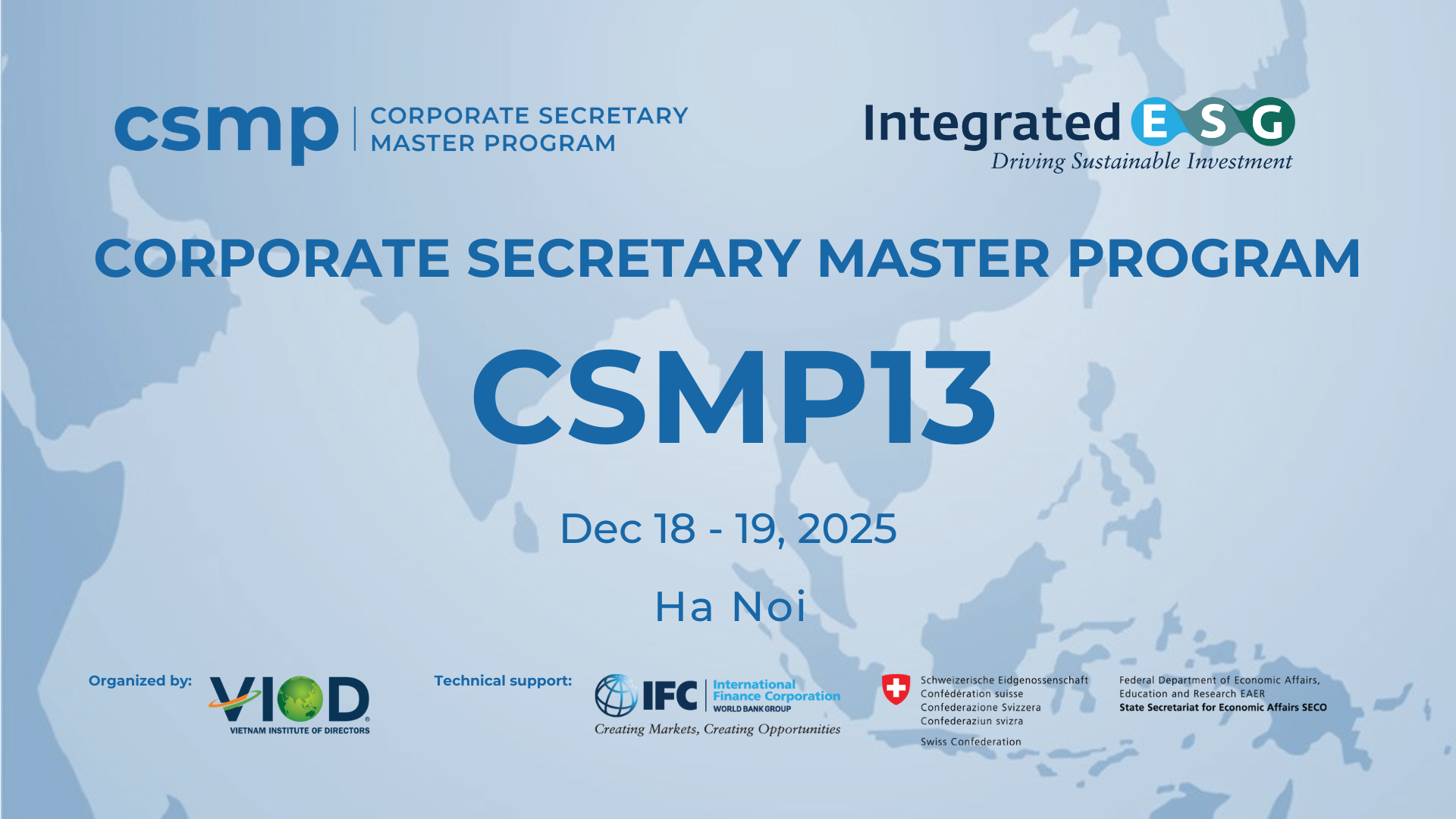 CORPORATE SECRETARY MASTER PROGRAM (CSMP13)