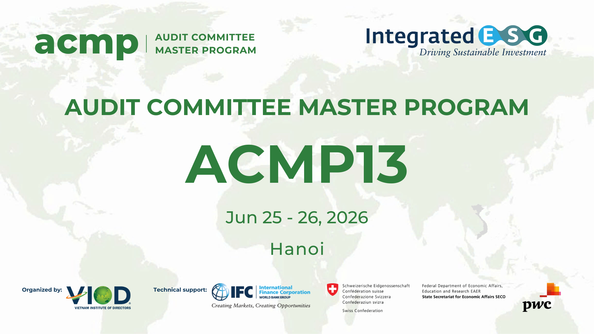 AUDIT COMMITTEE MASTER PROGRAM (ACMP13)