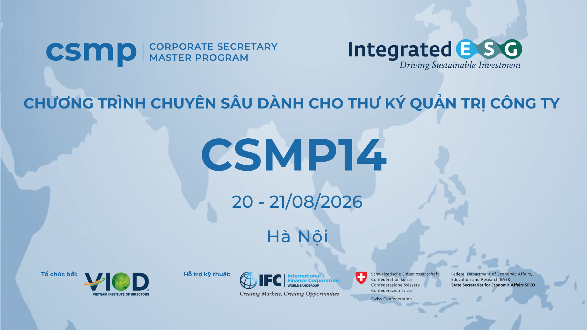 CHƯƠNG TRÌNH CHUYÊN SÂU VỀ THƯ KÝ QUẢN TRỊ CÔNG TY (CSMP14)