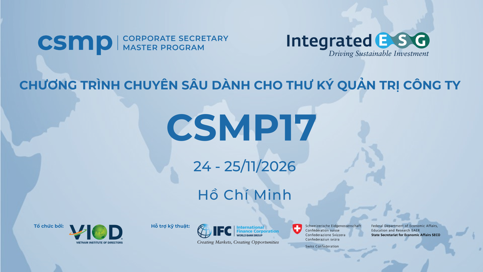 CHƯƠNG TRÌNH CHUYÊN SÂU VỀ THƯ KÝ QUẢN TRỊ CÔNG TY (CSMP17)