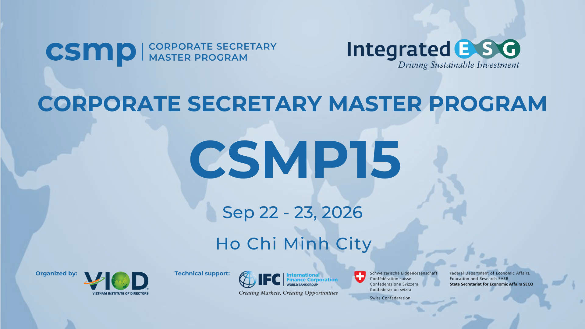CORPORATE SECRETARY MASTER PROGRAM (CSMP15)