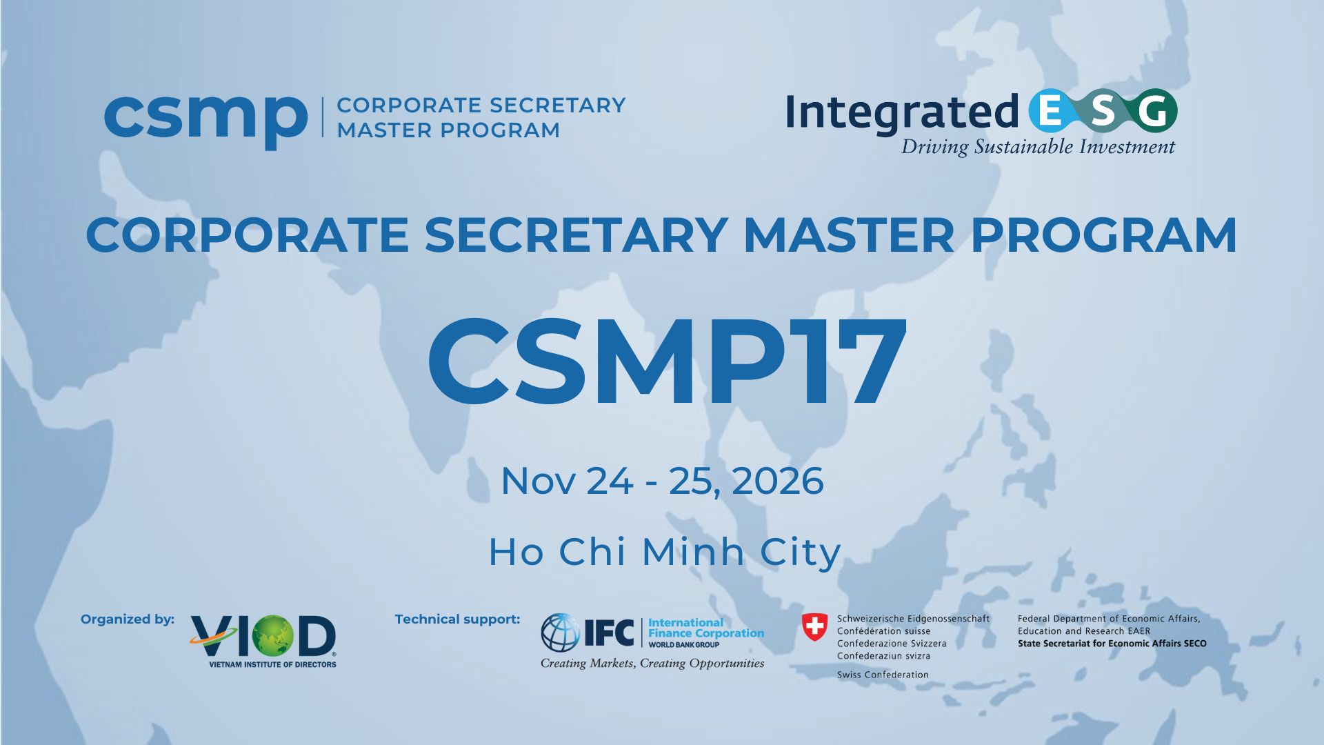 CORPORATE SECRETARY MASTER PROGRAM (CSMP17)