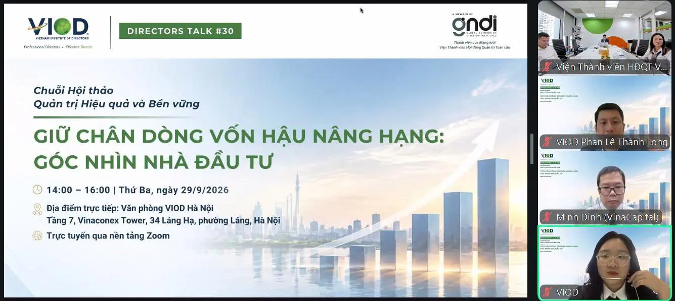 DIRECTORS TALK #30, SAU NÂNG HẠNG, ĐIỀU GÌ GIỮ NHÀ ĐẦU TƯ Ở LẠI?